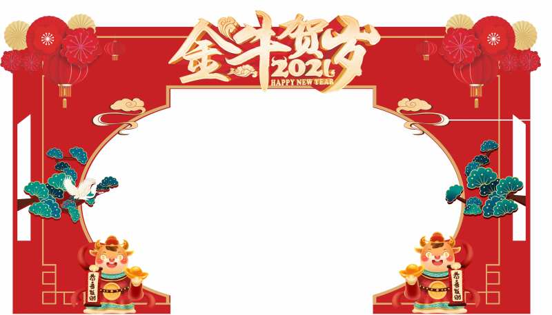 新年造型门-采灵感-cailinggan.com