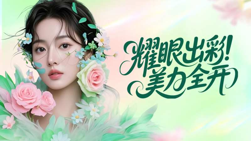 医美耀眼清新海报-采灵感-cailinggan.com