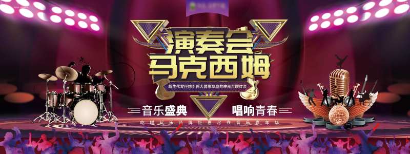 音乐会演奏会活动展板-采灵感-cailinggan.com