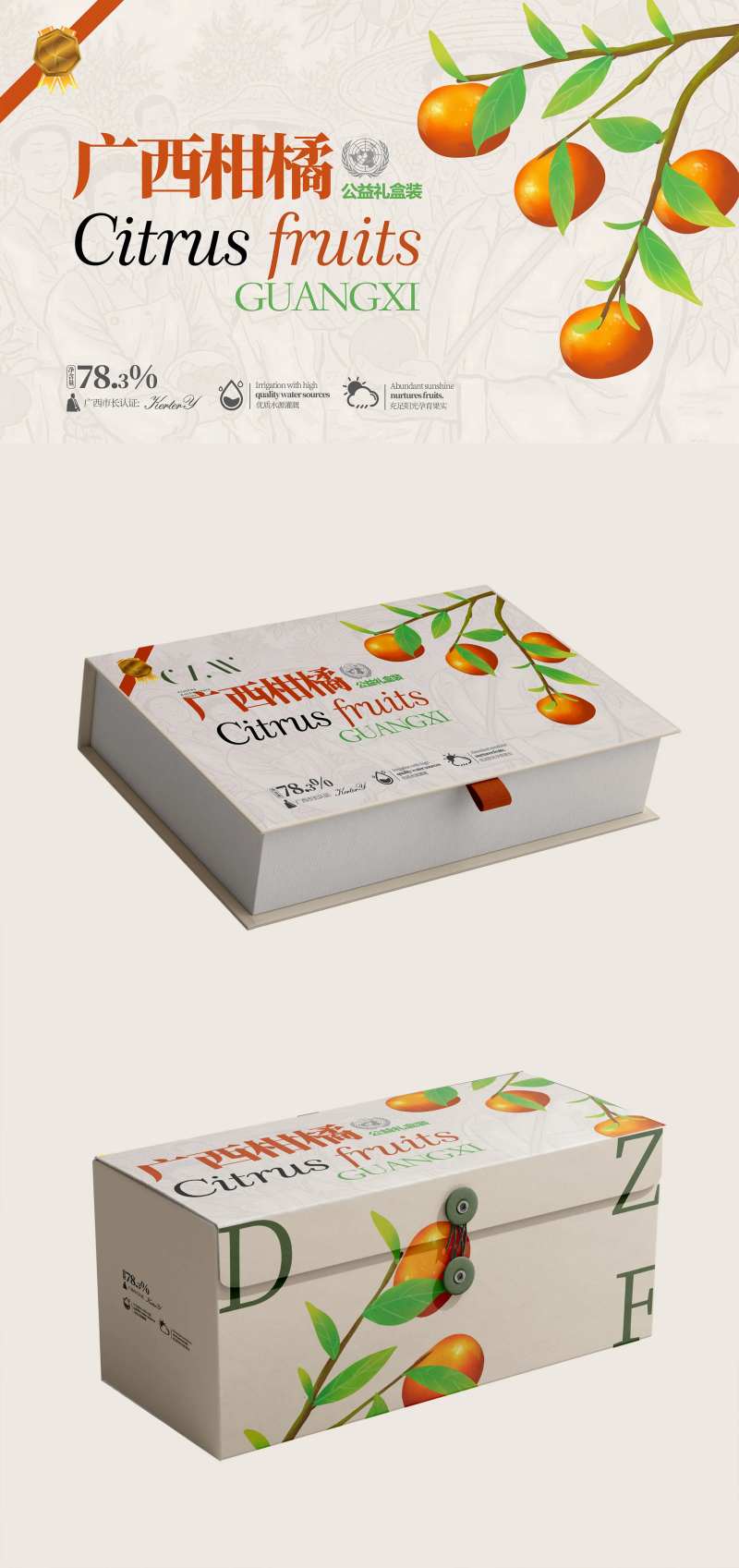 橘子包装盒子-采灵感-cailinggan.com