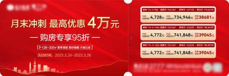特价房折扣券海报-采灵感-https://www.cailinggan.com/