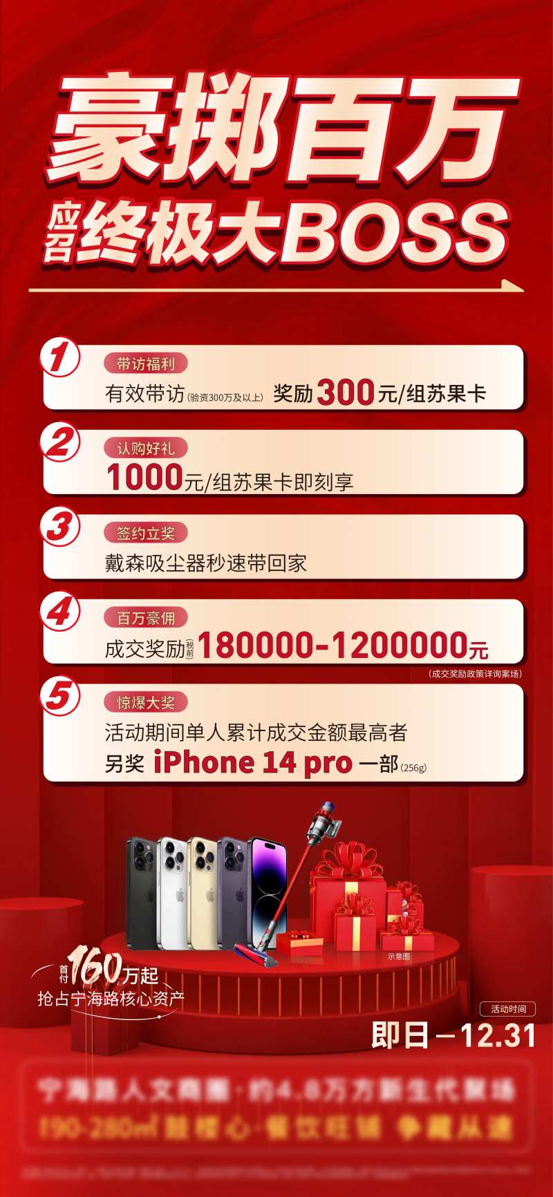 地产中介有礼海报-采灵感-cailinggan.com