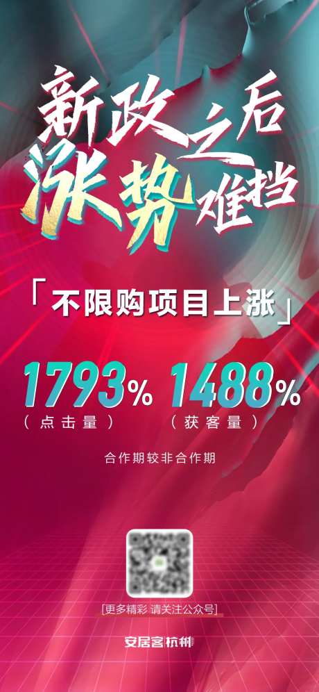 不限购流量大涨海报-采灵感-https://www.cailinggan.com/