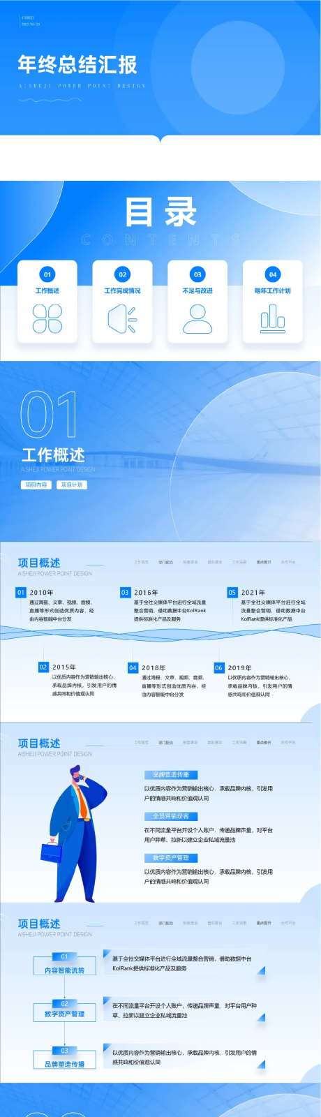 文艺风清新总结汇报PPT模板-采灵感-https://www.cailinggan.com/