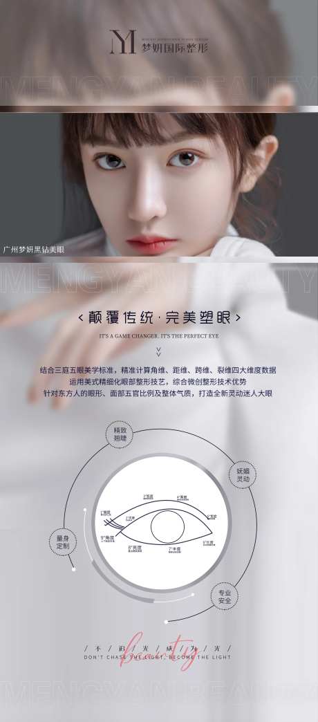 医美整形眼综合项目介绍海报-采灵感-https://www.cailinggan.com/