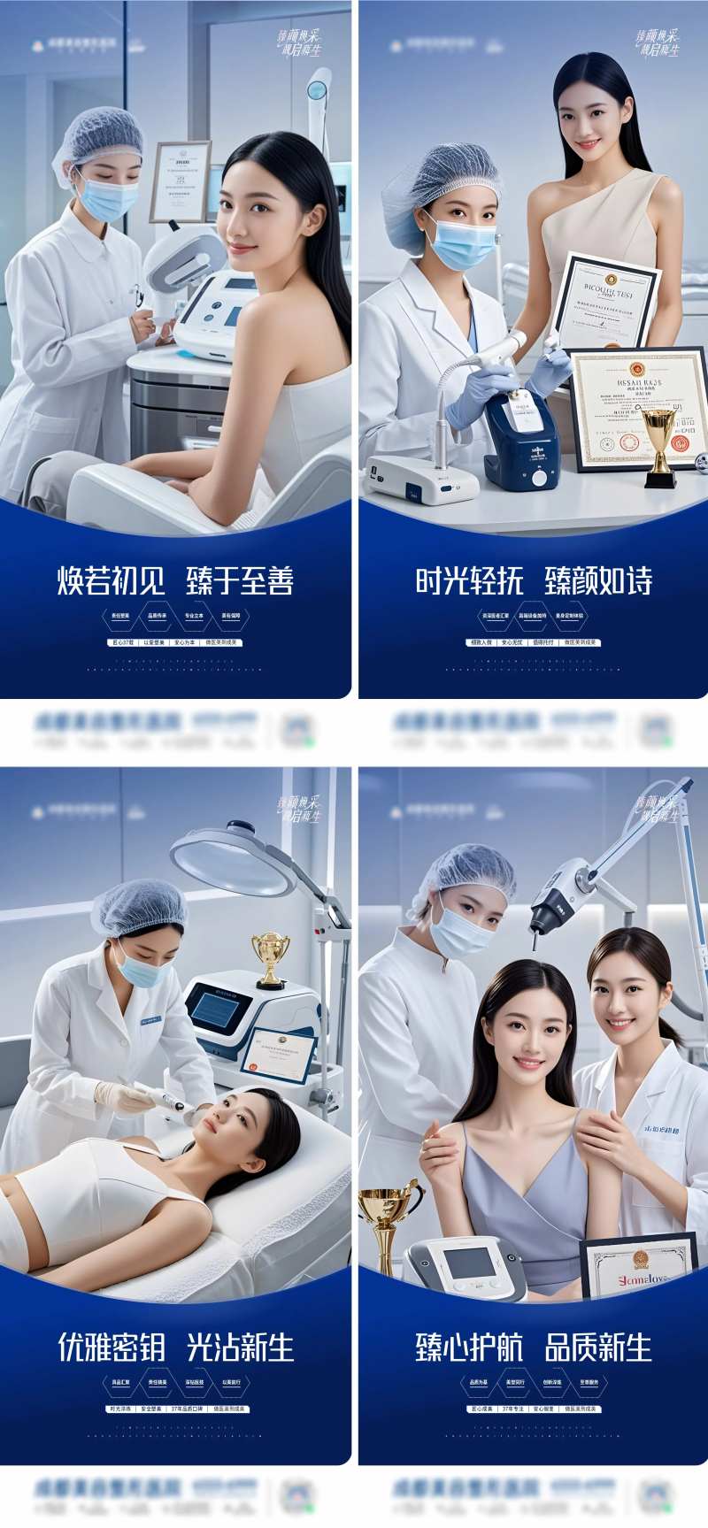 医美品牌调性权威专业系列创意海报-采灵感-cailinggan.com