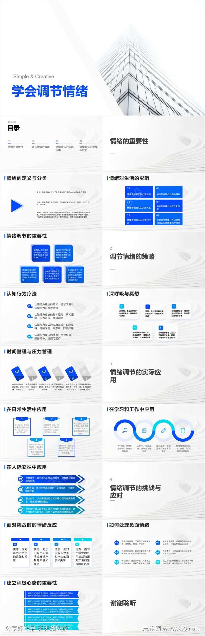 学会调节情绪PPT-采灵感-cailinggan.com
