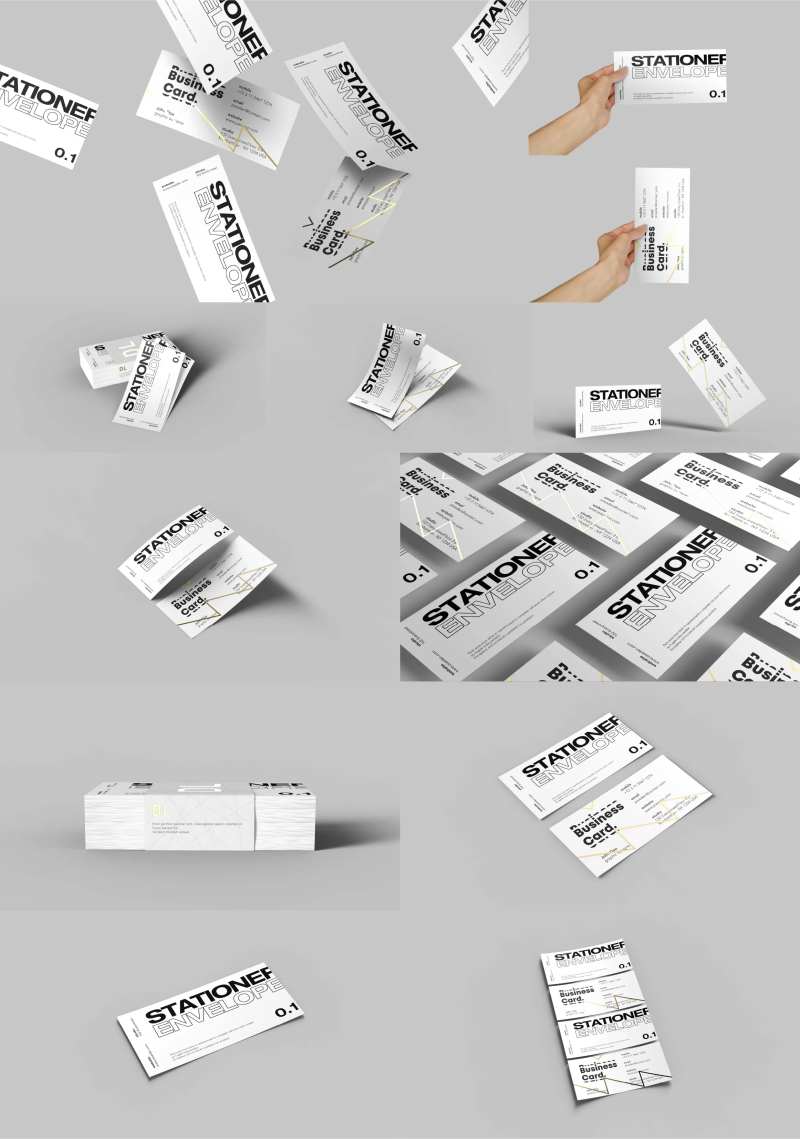 白色票券简约高级样机设计-采灵感-cailinggan.com