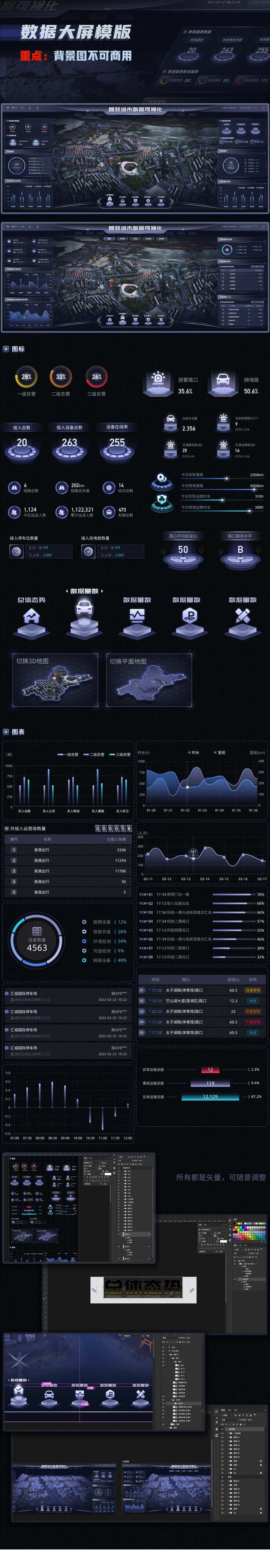 大屏组件图标设计-采灵感-cailinggan.com
