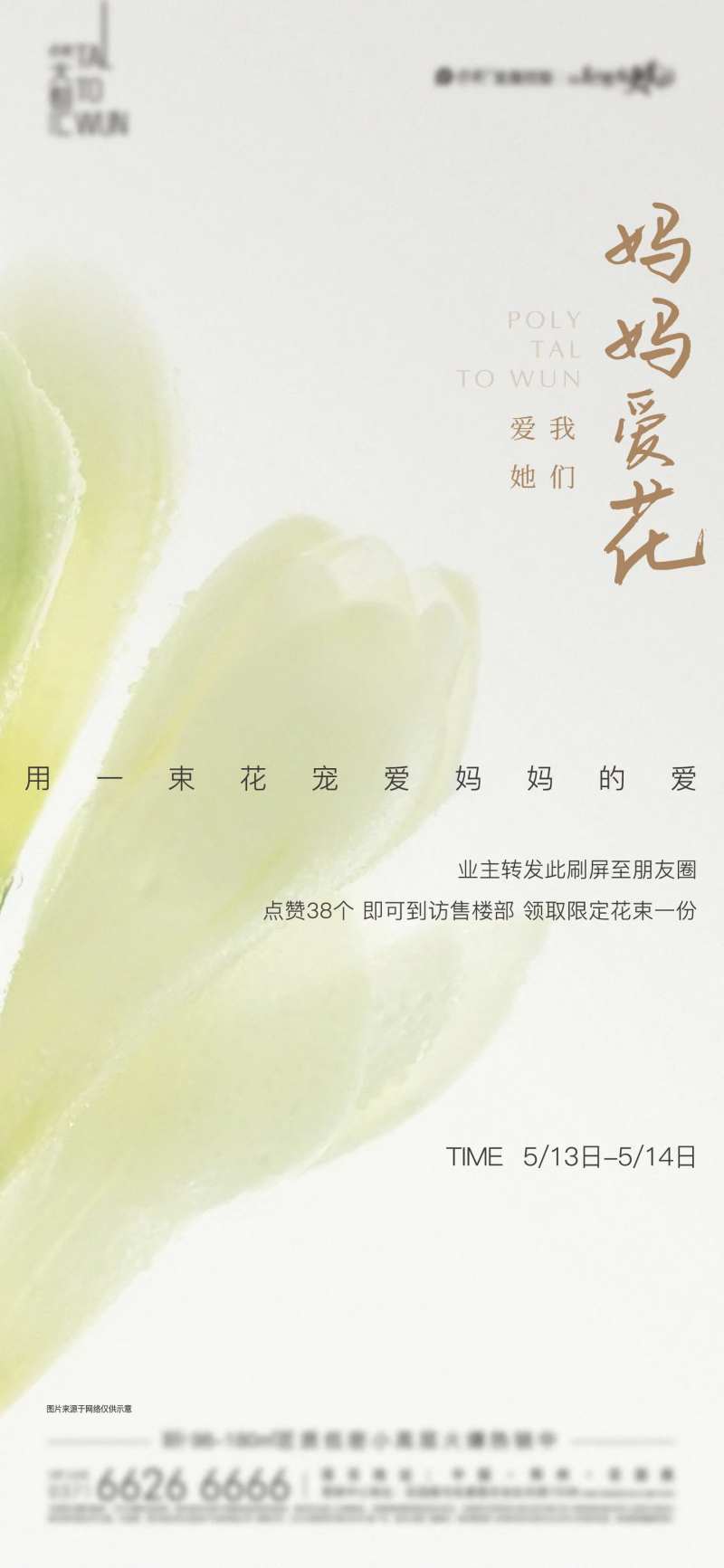 母亲节送花海报-采灵感-cailinggan.com