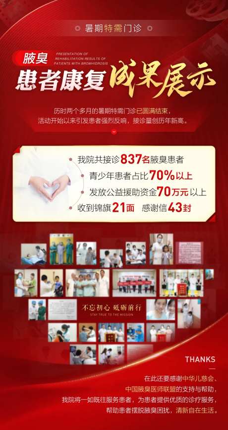 患者康复成果展示医疗类案例海报-采灵感-https://www.cailinggan.com/
