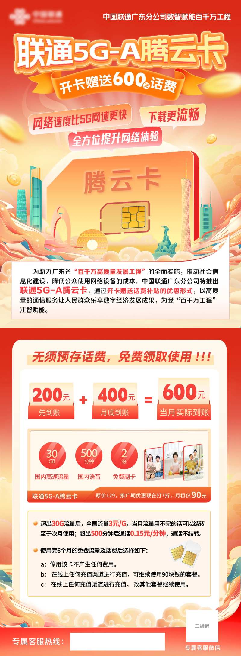 联通5G-A腾云卡宣传单-采灵感-cailinggan.com