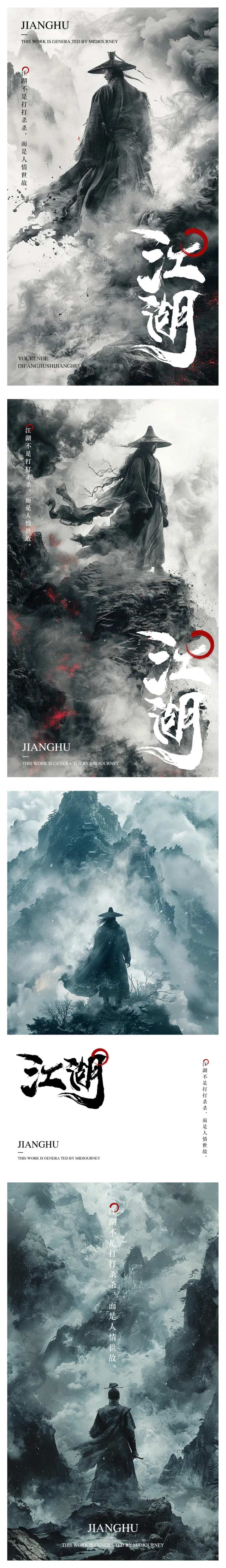国风江湖造势宣传系列海报-采灵感-cailinggan.com