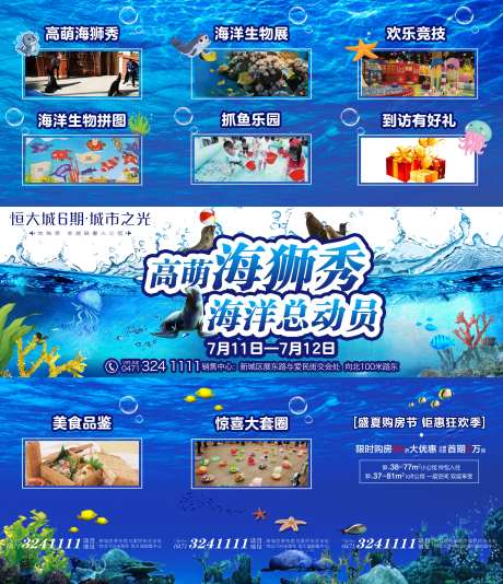 海狮秀三宫格朋友圈-采灵感-https://www.cailinggan.com/