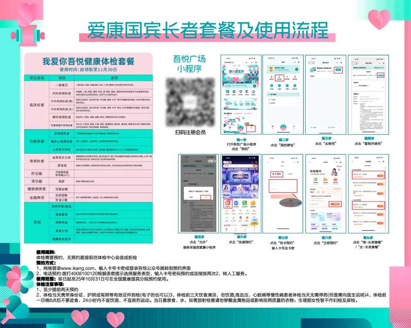 地产商业体检套餐使用流程展板-采灵感-cailinggan.com