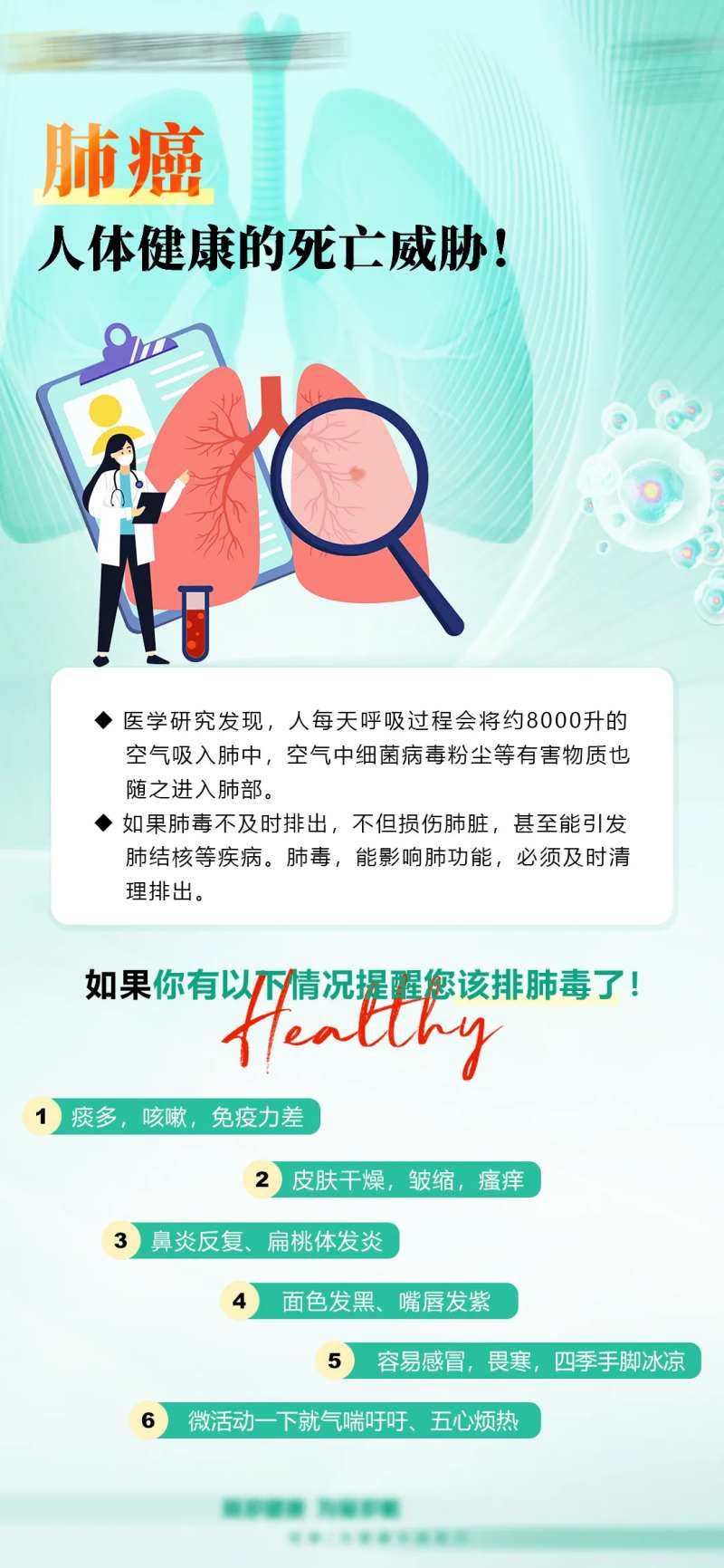 肺部排毒科普海报-采灵感-cailinggan.com