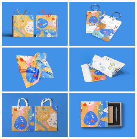 蓝底手提袋包装样机-采灵感-https://www.cailinggan.com/