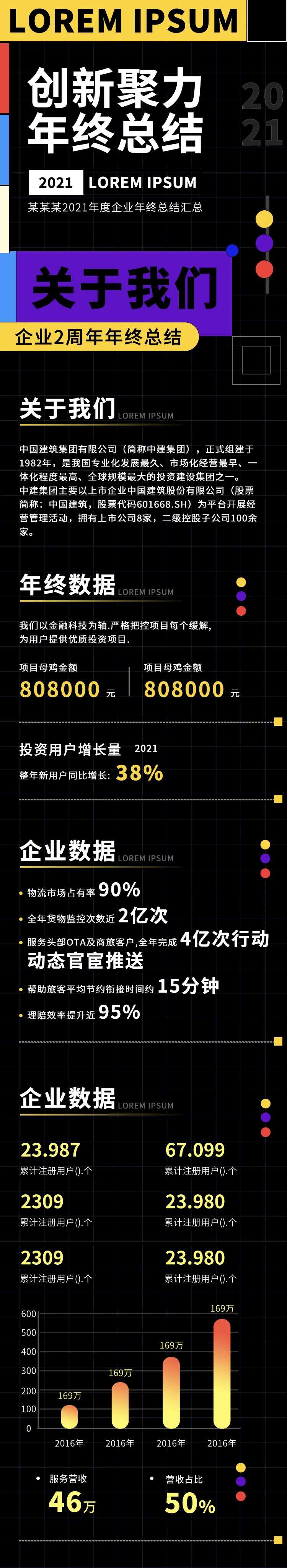 企业公司年终总结长图-采灵感-cailinggan.com