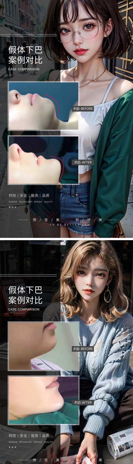 假体下巴案例对比-采灵感-https://www.cailinggan.com/