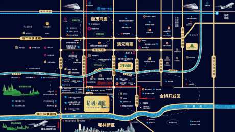 地产区位图设计-采灵感-https://www.cailinggan.com/