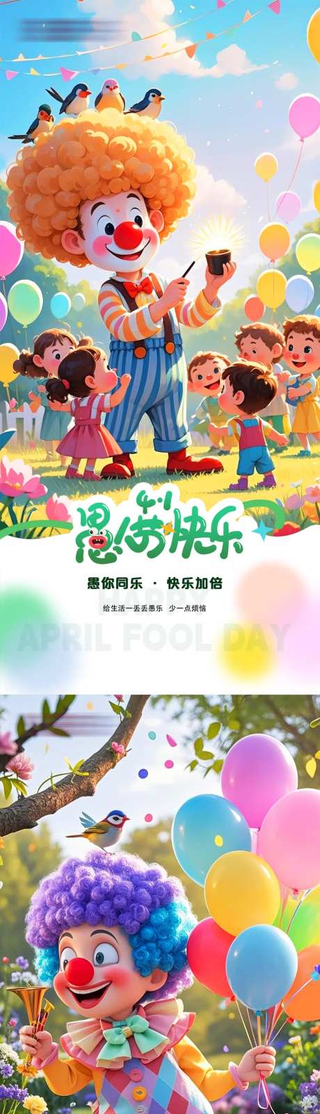 41愚人节小丑海报-采灵感-https://www.cailinggan.com/