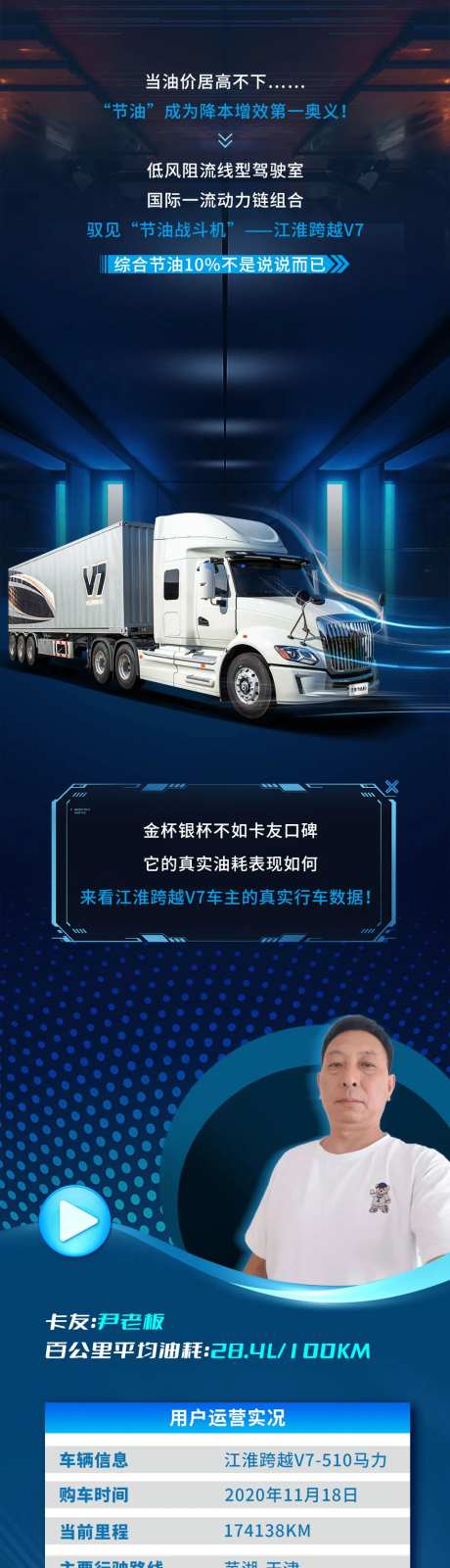 汽车卡车卡友口碑长图海报-采灵感-https://www.cailinggan.com/