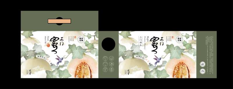 蜜瓜水果包装设计-采灵感-cailinggan.com