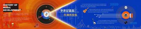 音乐发展史背景板-采灵感-https://www.cailinggan.com/