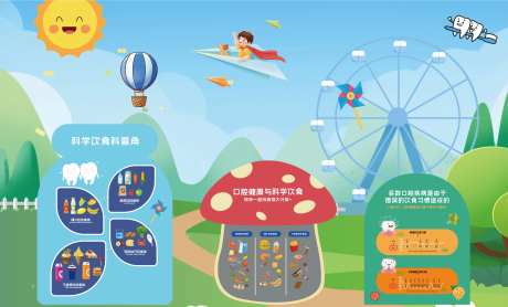 口腔儿童文化墙-采灵感-https://www.cailinggan.com/