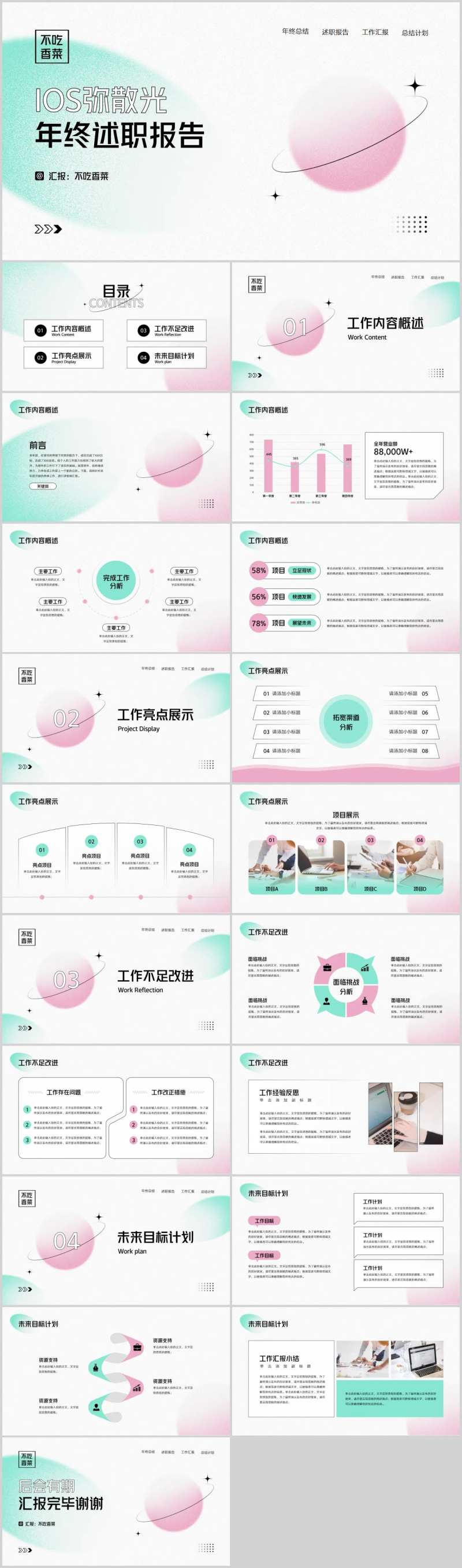 年终述职报告总结汇报PPT-采灵感-cailinggan.com