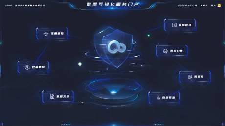 可视化系统选择界面UI设计-采灵感-https://www.cailinggan.com/
