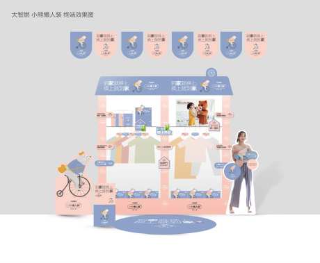 小熊懒人装新形象店铺装修-采灵感-https://www.cailinggan.com/