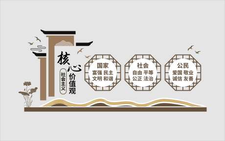 社会主义核心价值观宣传栏-采灵感-https://www.cailinggan.com/