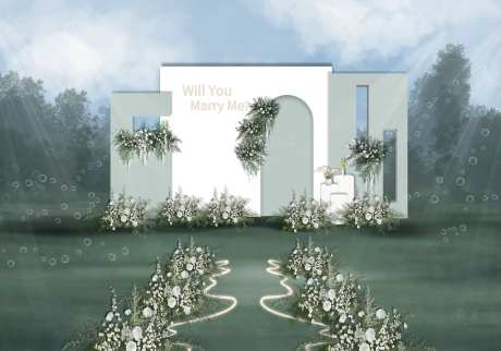 森系婚礼活动美陈-采灵感-https://www.cailinggan.com/