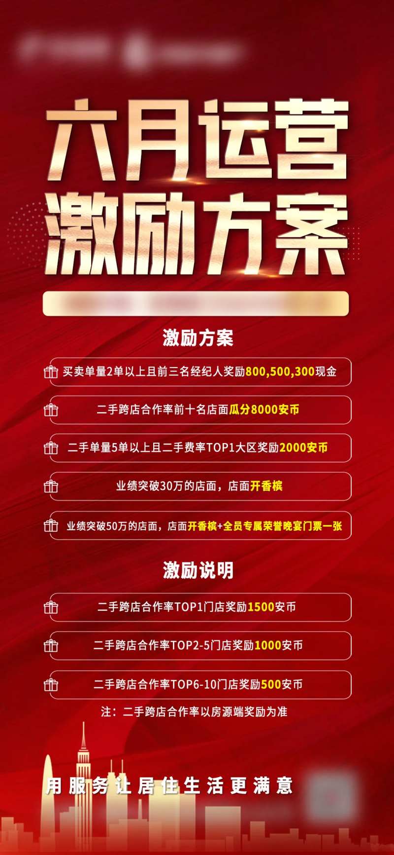 六月运营激励方案红金海报-采灵感-cailinggan.com