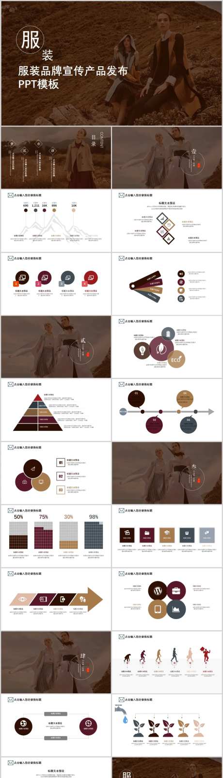 服装品牌宣传产品发布PPT-采灵感-https://www.cailinggan.com/
