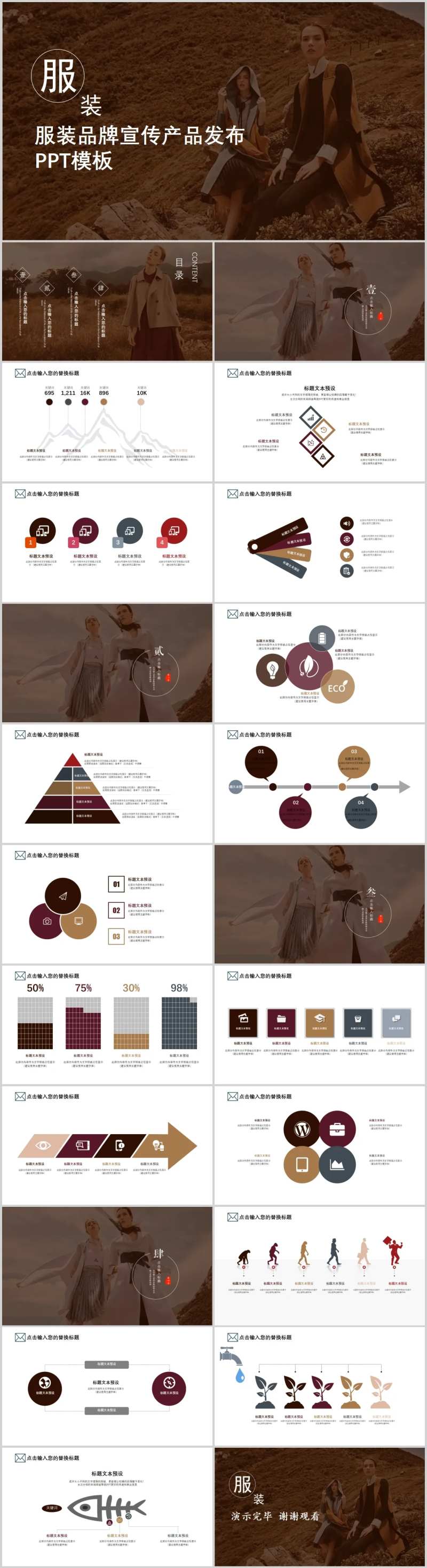 服装品牌宣传产品发布PPT-采灵感-cailinggan.com