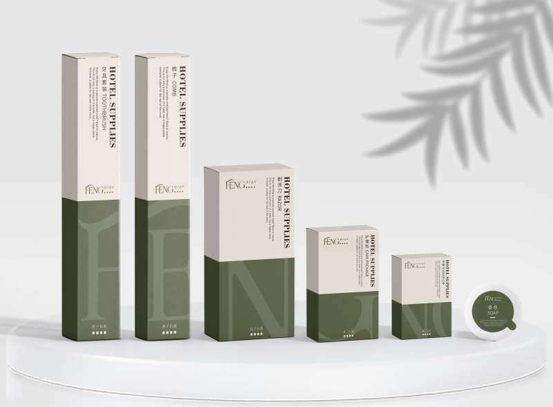 酒店牙刷梳子护理包剃须刀包装设计-采灵感-cailinggan.com