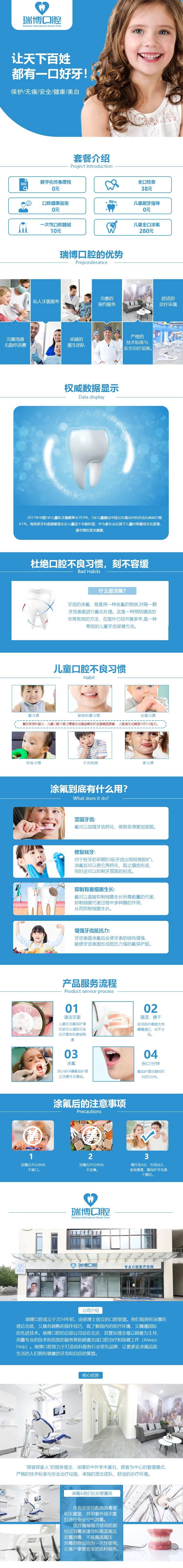 牙科牙齿涂氟详情页-采灵感-cailinggan.com
