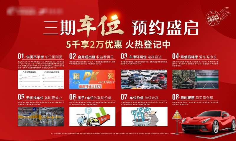 红色车位八大理由海报-采灵感-cailinggan.com