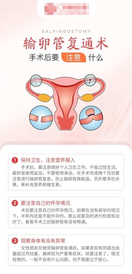 输卵管复通术后注意事项海报-采灵感-https://www.cailinggan.com/