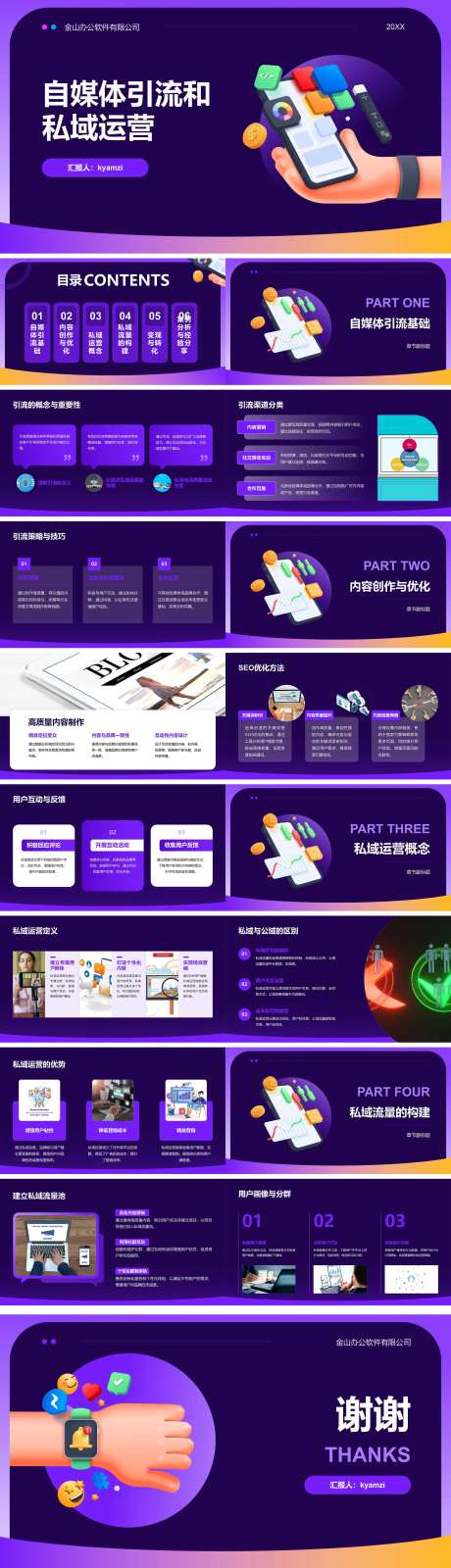 自媒体引流和私域运营PPT-采灵感-https://www.cailinggan.com/