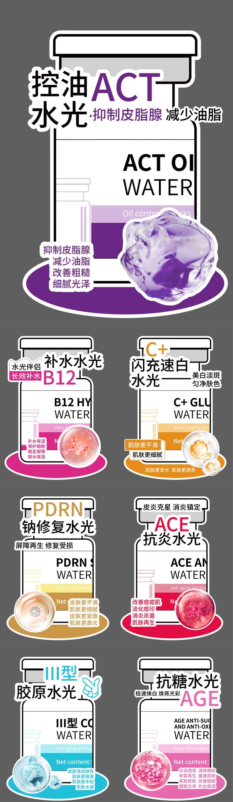 医美护肤抗衰水光产品手举牌-采灵感-cailinggan.com