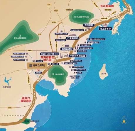 西海岸配套商圈地图-采灵感-https://www.cailinggan.com/