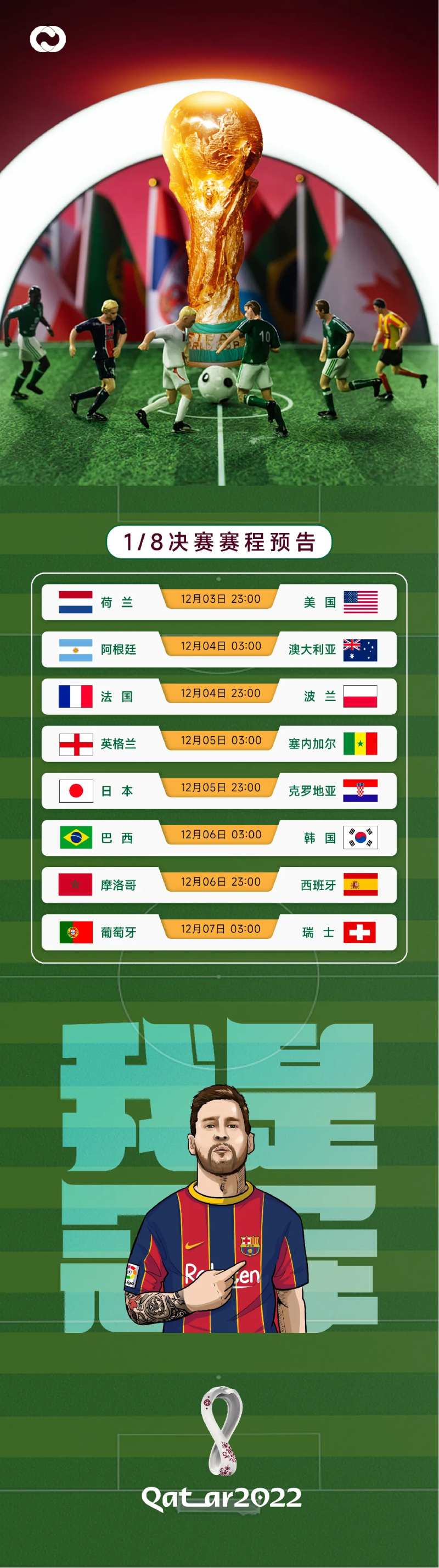 2022卡塔尔世界杯八分之一赛程决赛-采灵感-cailinggan.com