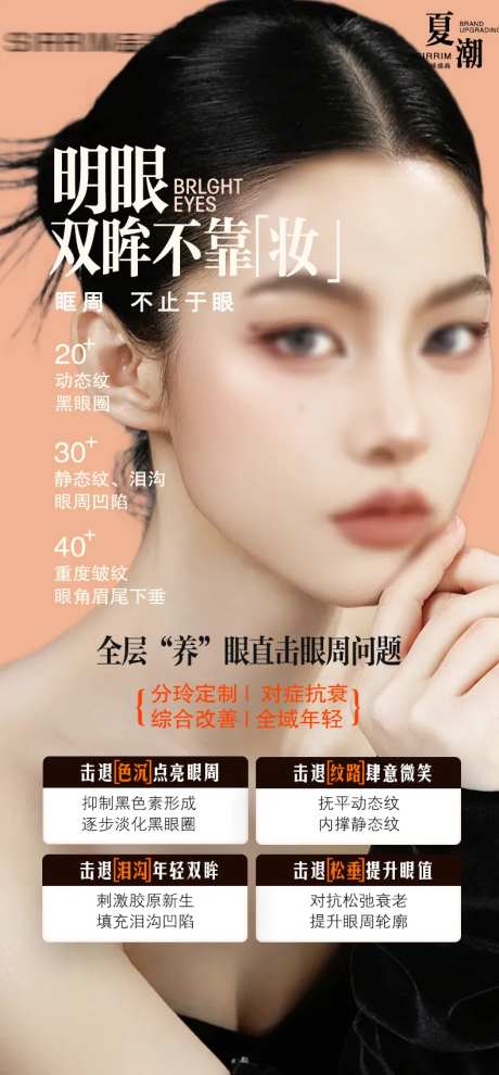医美眼周抗衰宣传海报-采灵感-https://www.cailinggan.com/