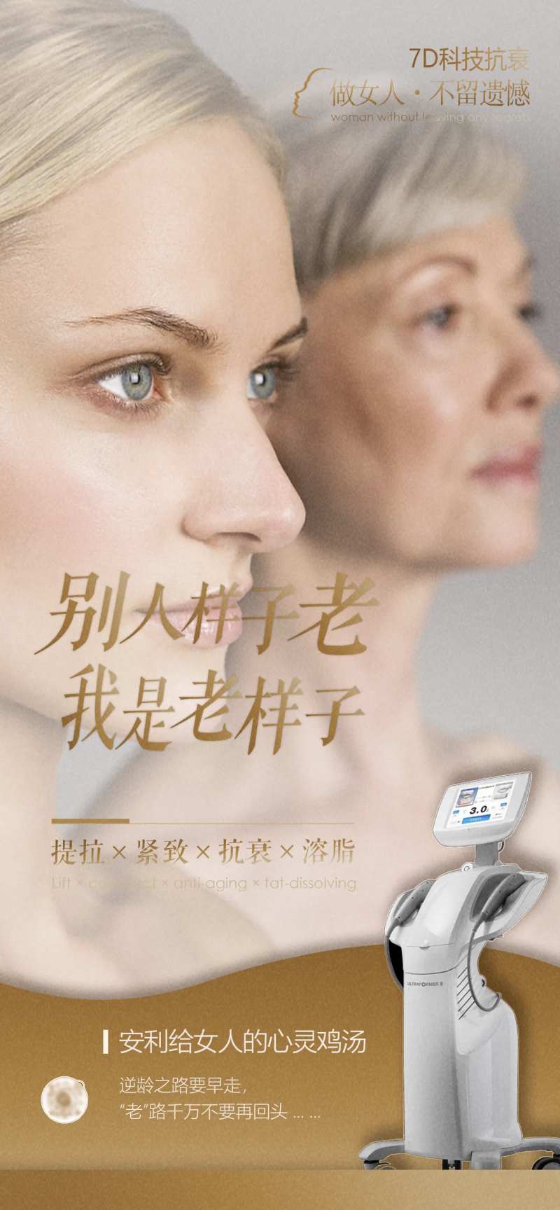 医美7D抗衰仪器变美海报-采灵感-cailinggan.com