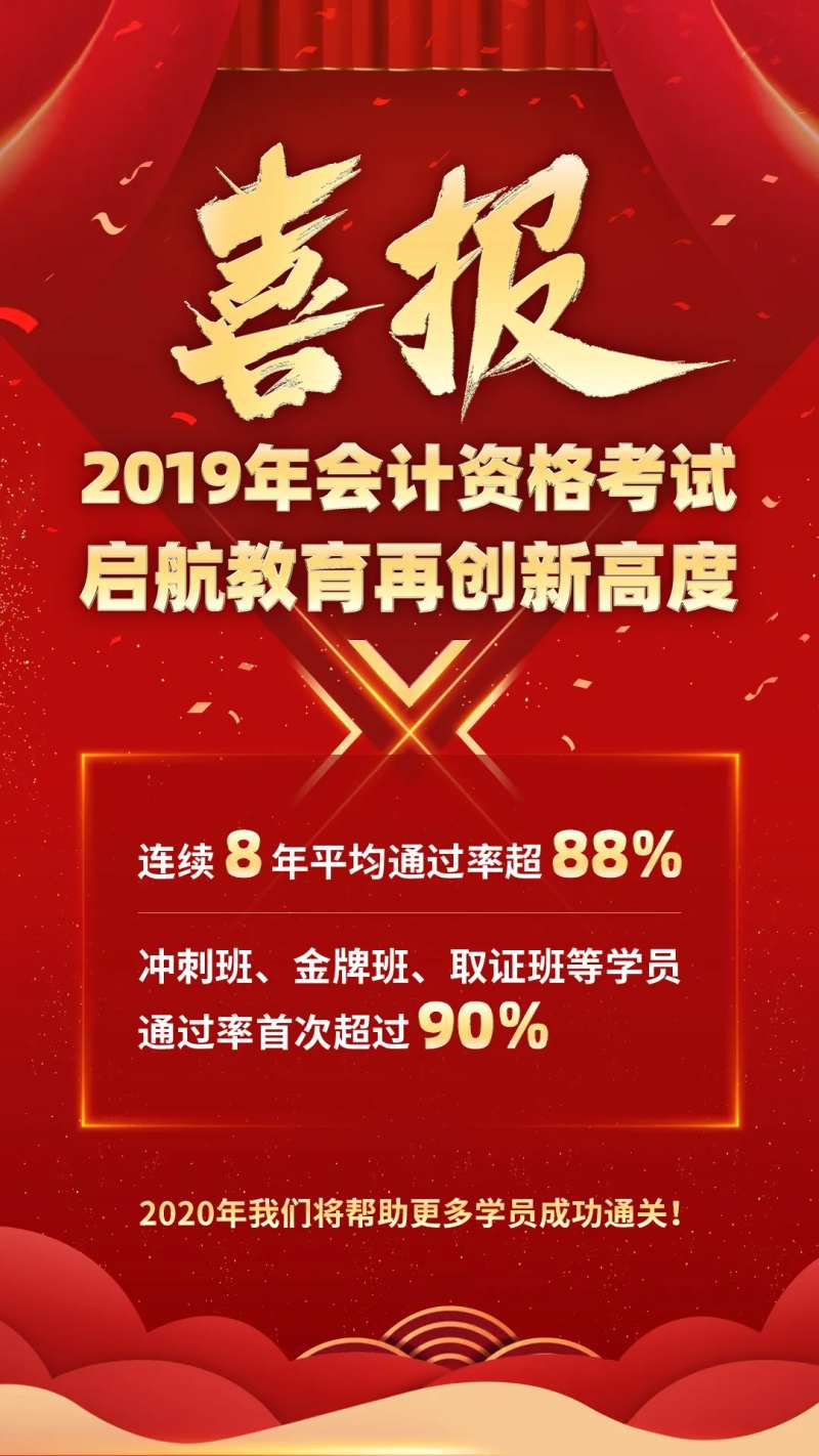 会计考试高分宣传海报-采灵感-cailinggan.com