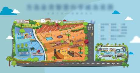 旅游游览地图海报展板-采灵感-https://www.cailinggan.com/