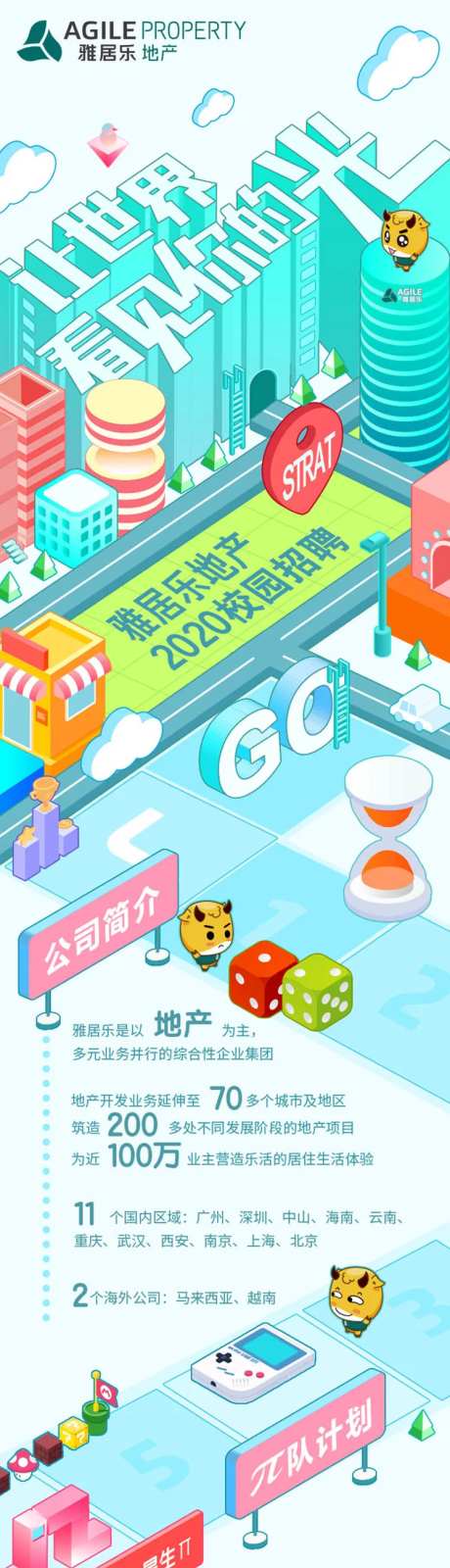 校园招聘卡通微信长图-采灵感-https://www.cailinggan.com/